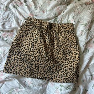 Animal print skirt